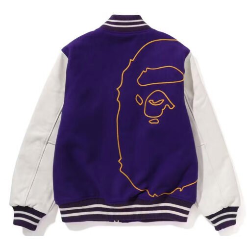 Giant Ape Head Bape Varsity Jacket - Image 4