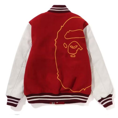 Giant Ape Head Bape Varsity Jacket - Image 3