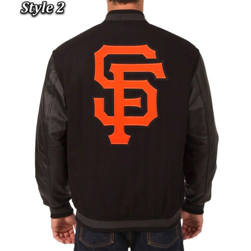 SF Giants Baseball Varsity Jacket - Image 4