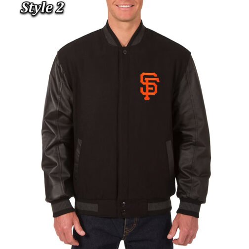 SF Giants Baseball Varsity Jacket - Image 3
