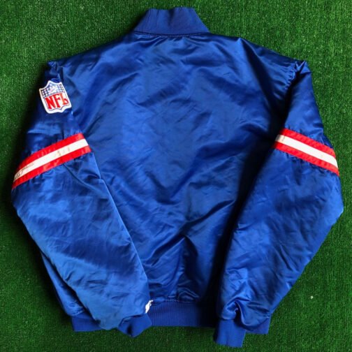Giants New York Blue and White Satin Jacket - Image 4