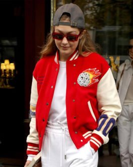 Gigi Hadid Meteor Shower Varsity Jacket