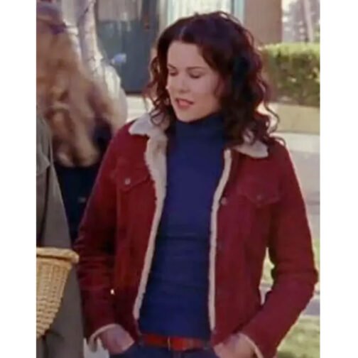 Lauren Graham Gilmore Girls Red Corduroy Jacket - Image 2