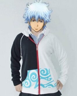 Gintoki Sakata Gintama Fleece Zip Up Hoodie