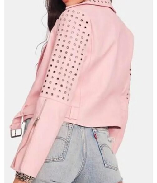 Busy Philipps Girls5eva Pink Leather Jacket - Image 4