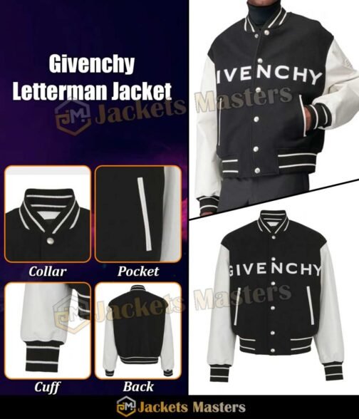 Varsity Givenchy Logo Jacket - Image 40
