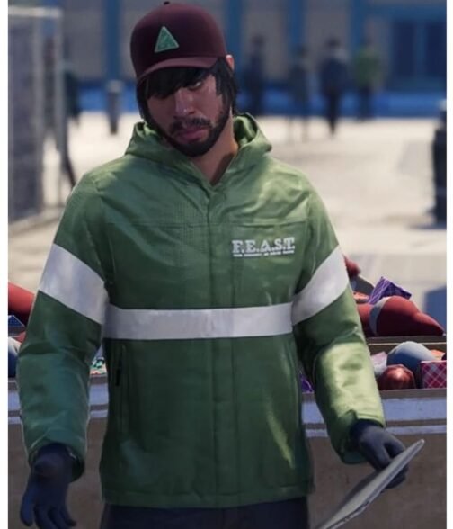Gloria Davila Spider-Man Miles Morales Green Feast Jacket - Image 2