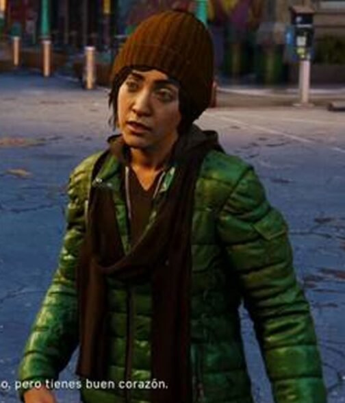 Gloria Spider-Man Green Puffer Jacket - Image 5