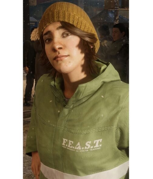 Gloria Davila Spider-Man Miles Morales Green Feast Jacket - Image 3