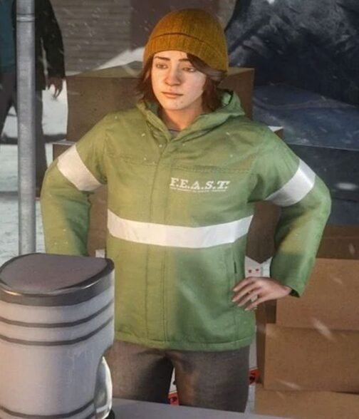 Gloria Davila Spider-Man Miles Morales Green Feast Jacket - Image 4