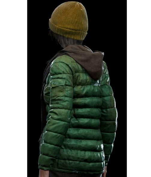 Gloria Spider-Man Green Puffer Jacket - Image 3