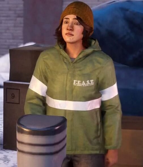 Gloria Davila Spider-Man Miles Morales Green Feast Jacket - Image 5