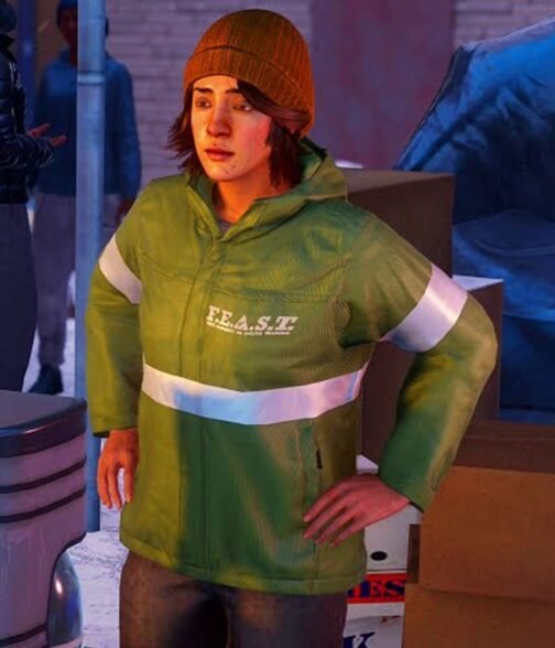 Gloria Davila Spider-Man Miles Morales Green Feast Jacket - Image 6