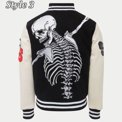 Skull Rod Godspeed Letterman Varsity Jacket - Image 8