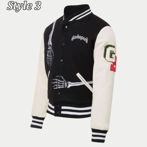 Skull Rod Godspeed Letterman Varsity Jacket - Image 18