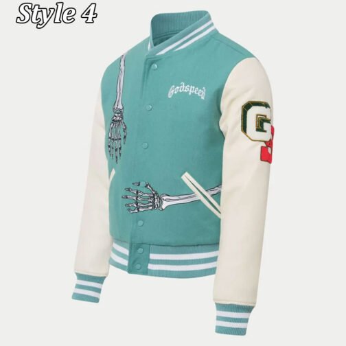 Skull Rod Godspeed Letterman Varsity Jacket - Image 19