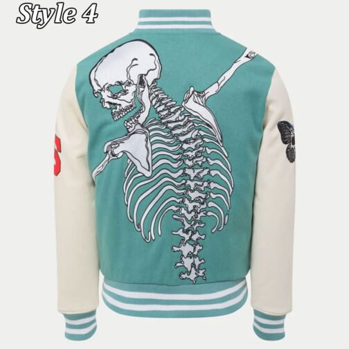Skull Rod Godspeed Letterman Varsity Jacket - Image 9