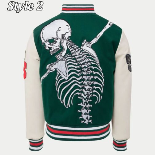 Skull Rod Godspeed Letterman Varsity Jacket - Image 7