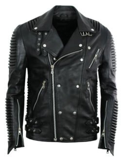 Men’s Godspeed Motorcycle Padded Leather Jacket