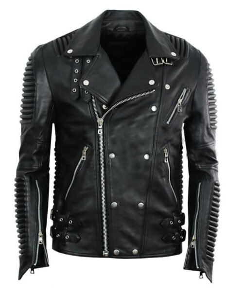 Men’s Godspeed Motorcycle Padded Leather Jacket