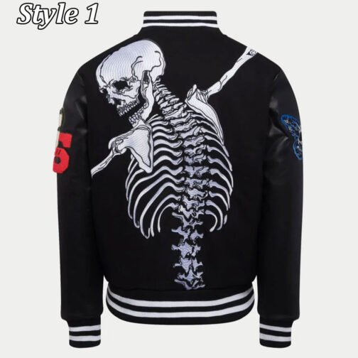 Skull Rod Godspeed Letterman Varsity Jacket - Image 6