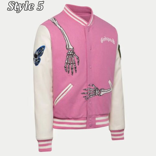 Skull Rod Godspeed Letterman Varsity Jacket - Image 14