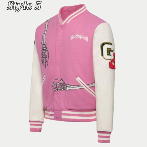 Skull Rod Godspeed Letterman Varsity Jacket - Image 20