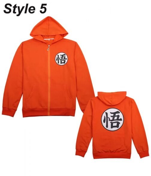 Goku Dragon Ball Zip Up Hoodie - Image 10