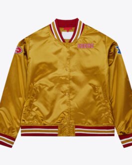 Faithful to The Bay San Francisco 49ers Gold Satin Jacket