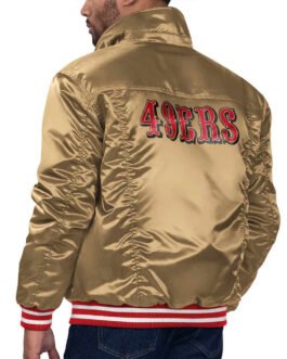 Gold San Francisco 49ers Silver Tab Trucker Jacket