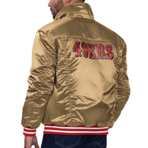 Gold San Francisco 49ers Silver Tab Trucker Jacket - Image 2