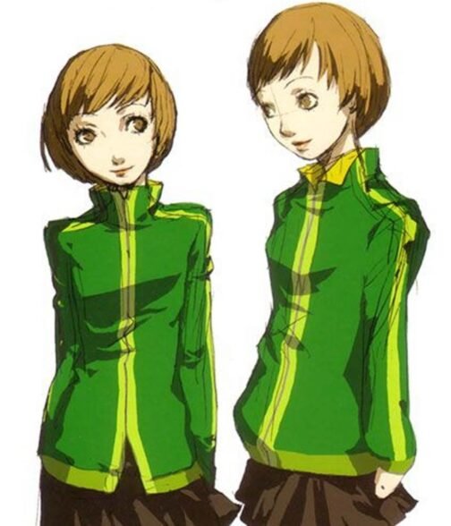 Chie Satonaka Persona 4 Golden Green Leather Jacket - Image 10