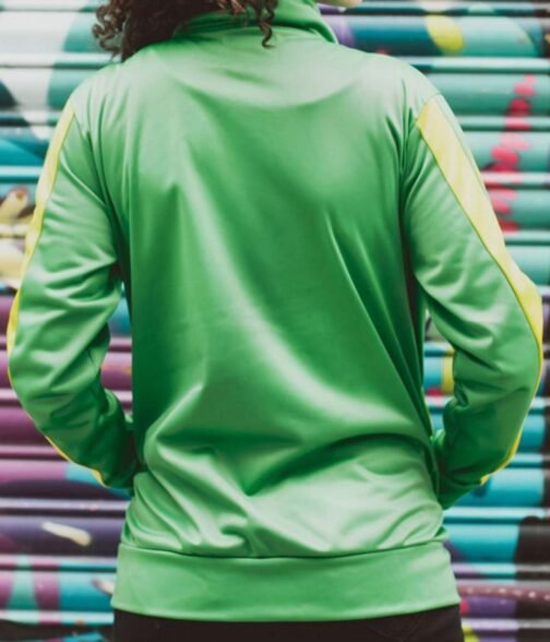 Chie Satonaka Persona 4 Golden Green Leather Jacket - Image 3