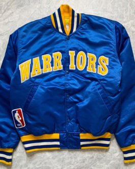 Golden State Warriors 90s NBA Royal Satin Jacket