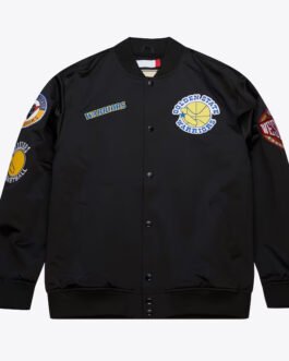 Golden State Warriors Black Out Satin Jacket