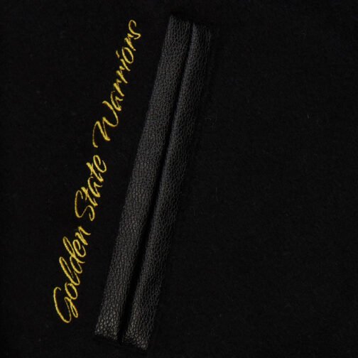 Golden State Warriors Black Out Vintage Logo Varsity Jacket - Image 5
