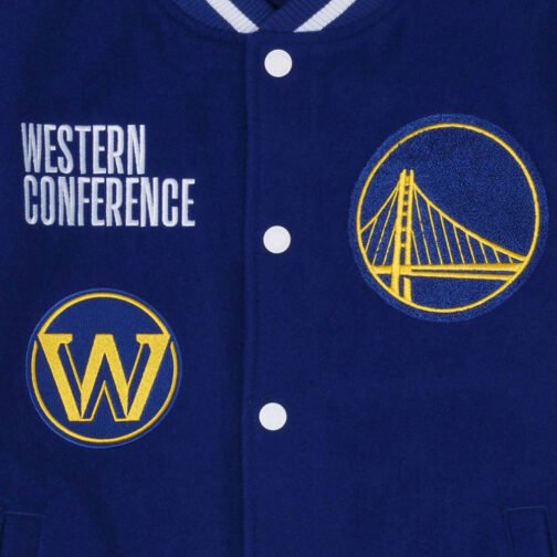 Golden State Warriors Western Conference Varsity Jacket - Image 3
