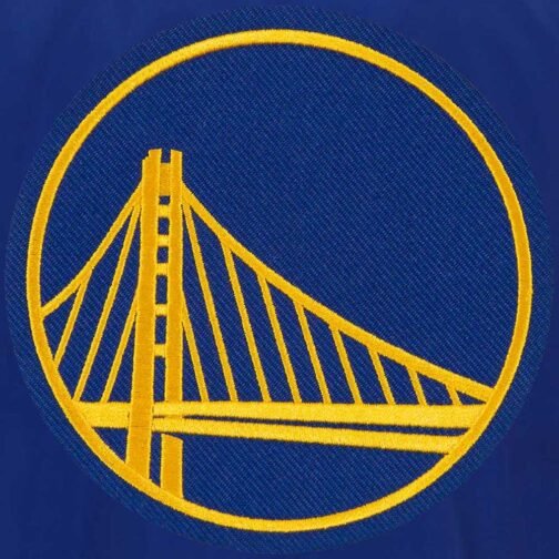 Golden State Warriors Bomber Nylon Lightweight Jacket - Image 4