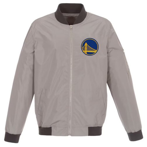 Golden State Warriors Bomber Nylon Lightweight Jacket - Image 2
