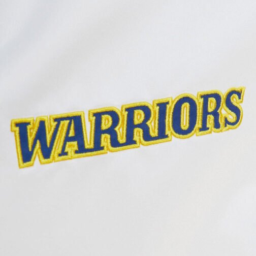 Golden State Warriors City Collection White Varsity Satin Jacket - Image 11