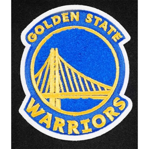 Golden State Warriors Classic Black Varsity Jacket - Image 6