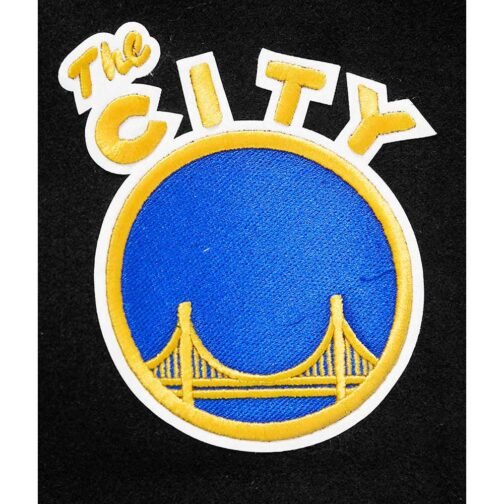 Golden State Warriors Classic Black Varsity Jacket - Image 8