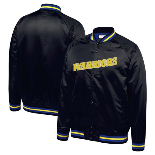 Golden State Warriors Lightweight Satin Jacket - Image 3