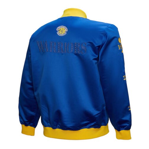 Golden State Warriors OG 3.0 Lightweight Royal Satin Jacket - Image 2