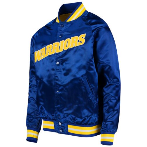 Golden State Warriors Lightweight Satin Jacket - Image 5