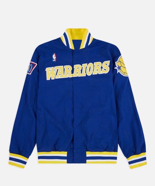 Golden State Warriors Royal Blue Wool Letterman Jacket