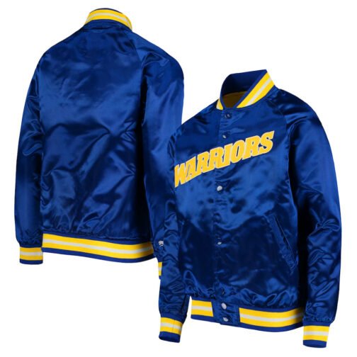 Golden State Warriors Lightweight Satin Jacket - Image 4