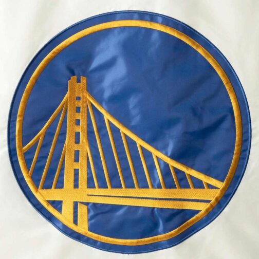 Golden State Warriors The Defensive White Satin Jacket - Image 5