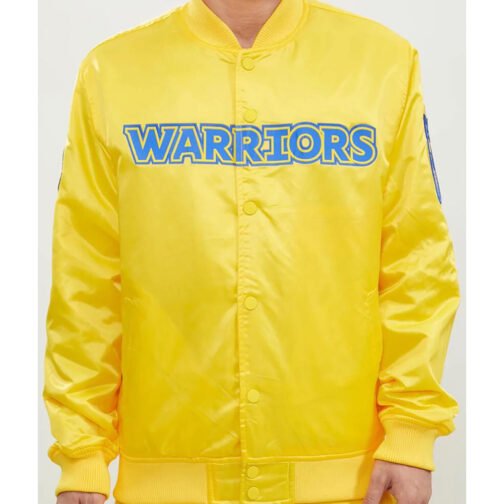 Golden State Warriors Wordmark Satin Jacket