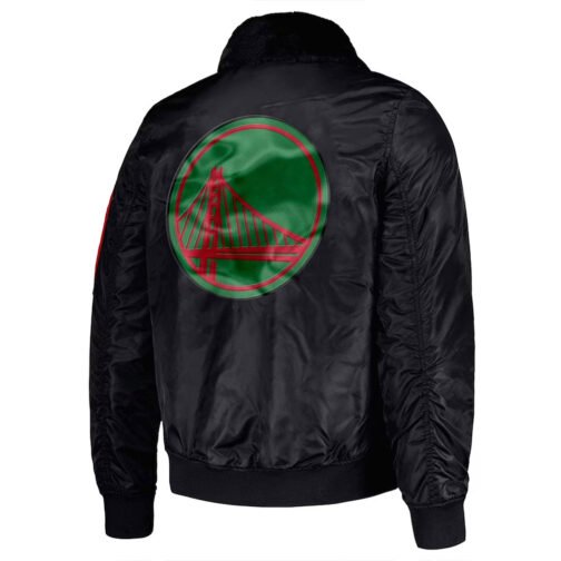 Golden State Warriorsty Mopkins Black Jacket - Image 2